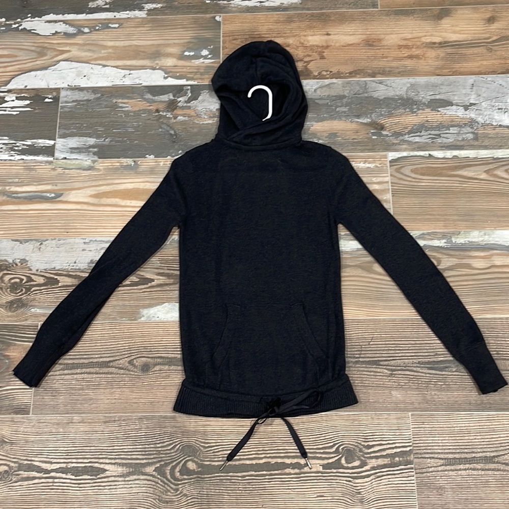Lululemon sweet savasana pullover sweater size 4 Heathered black charcoal color